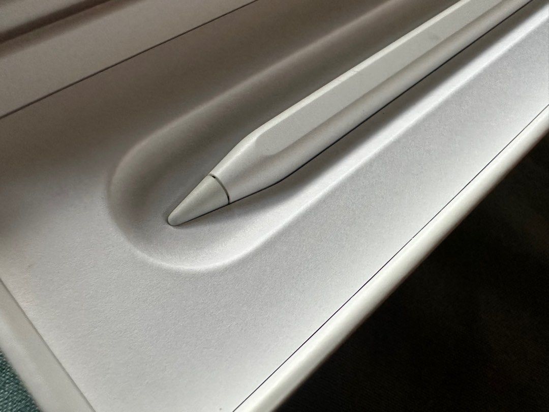 Original Apple Pencil 2 with warranty (Category: iPad) located in Tanauan. Submitted by chaengdesu (Listing ID 1242068797, Image 3). Description: For sale Apple Pencil 2 original DOP: May 2023 (with receipt) Under warranty Issue: slight scratch mark on magnet side With box Can do cod/cop via lbc.