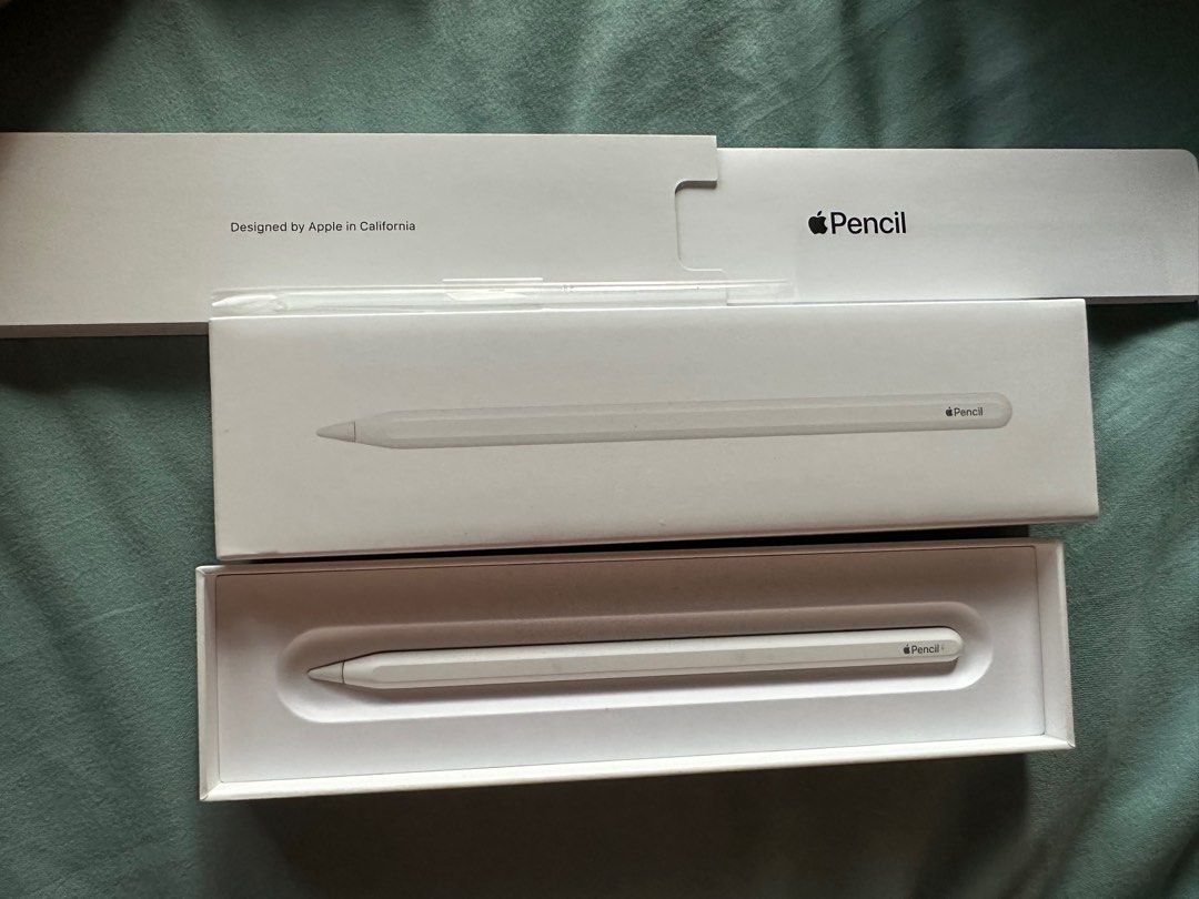 Original Apple Pencil 2 with warranty (Category: iPad) located in Tanauan. Submitted by chaengdesu (Listing ID 1242068797, Image 1). Description: For sale Apple Pencil 2 original DOP: May 2023 (with receipt) Under warranty Issue: slight scratch mark on magnet side With box Can do cod/cop via lbc.