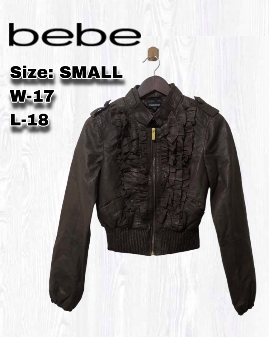 Bebe genuine top leather jacket