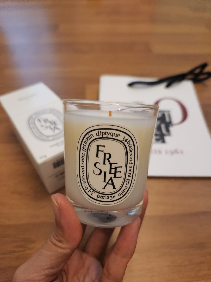 ORIGINAL DIPTYQUE FREESIA 90g, Beauty & Personal Care, Fragrance