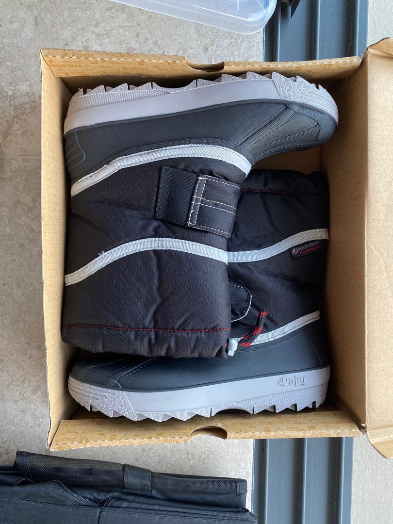 Pajar Black Winter Boots Kids size US3Y EU34 Babies Kids