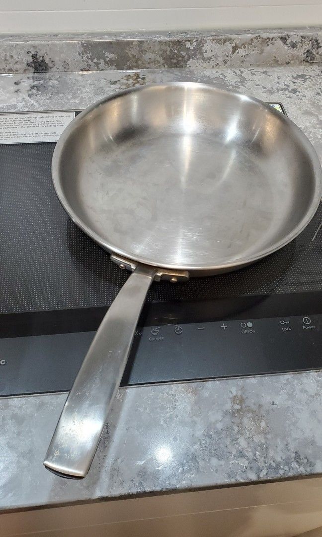 SENSUELL Frying pan, stainless steel, gray, Height: 2 Diameter: 11 - IKEA