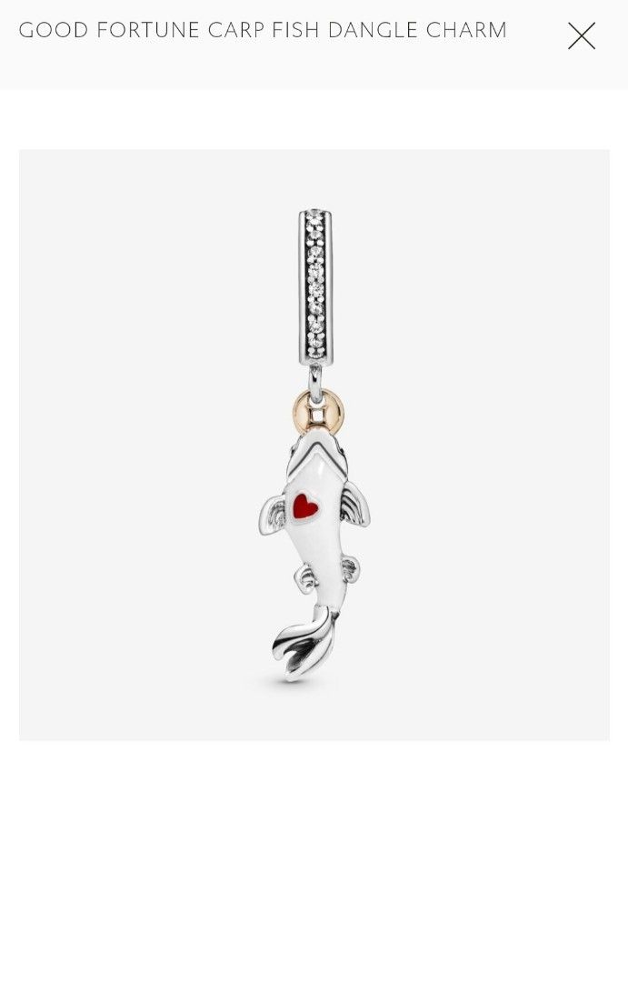 Pandora koi cheap fish charm