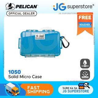 Pelican 1050 Solid Micro Case Waterproof Dustproof Casing Automatic Pressure Purge Valve for Smartphone, MP3 Player and other Small Electronics (Blue, Yellow ) | JG Superstore