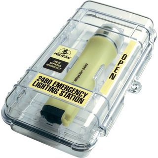 Pelican 2480 Emergency Lighting Station with MityLite Photoluminescent Flashlight LED up to 90 Hours Usage and Glow In The Dark Case 2480ELS | JG Superstore