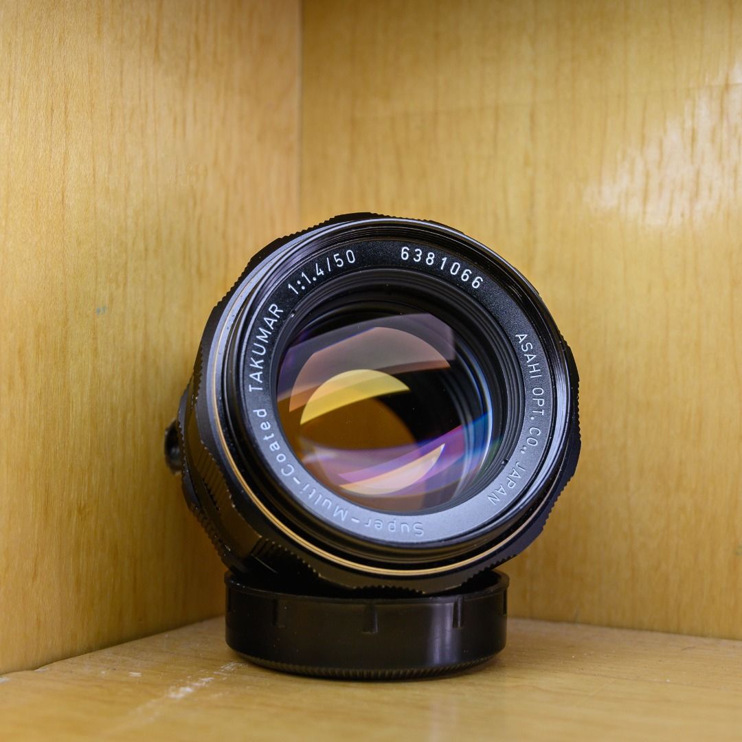 PENTAX SUPER-MULTI-COATED TAKUMAR 50MM F/1.4, 攝影器材, 鏡頭及裝備 