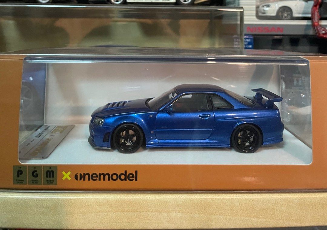 PGM x OneModel 1:43 Nissan Skyline GTR (R34) Blue One model