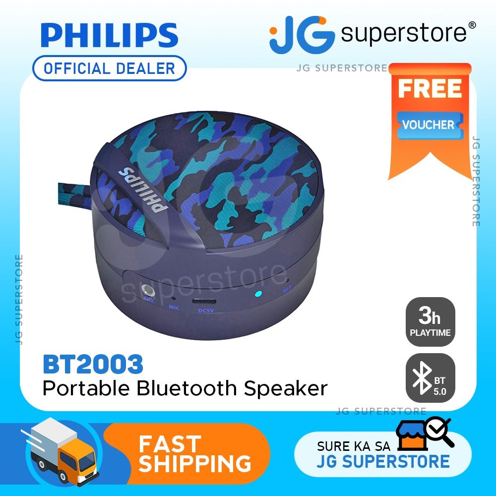 Philips BT2003 Series Mini Portable Bluetooth 5.0 Rechargeable Wireless ...