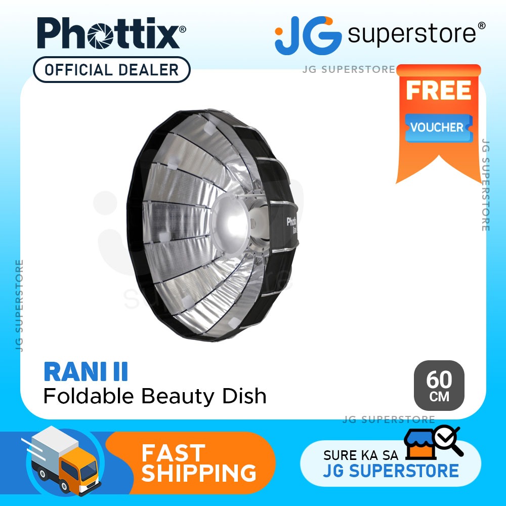 Phottix Rani II 60cm Folding Beauty Dish with Push & Pull Function ...