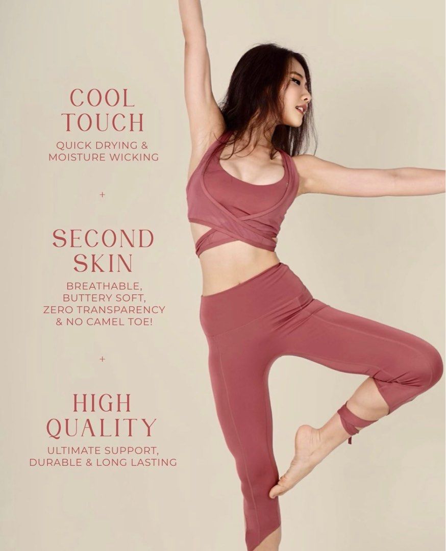 pink activewear set, size XS / 2., Women's Fashion, Activewear on Carousell