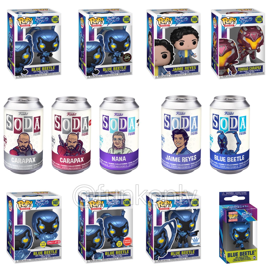 [PO] Blue Beetle (2023) Movie Pop! Vinyl Figures Jaime Reyes/Conrad