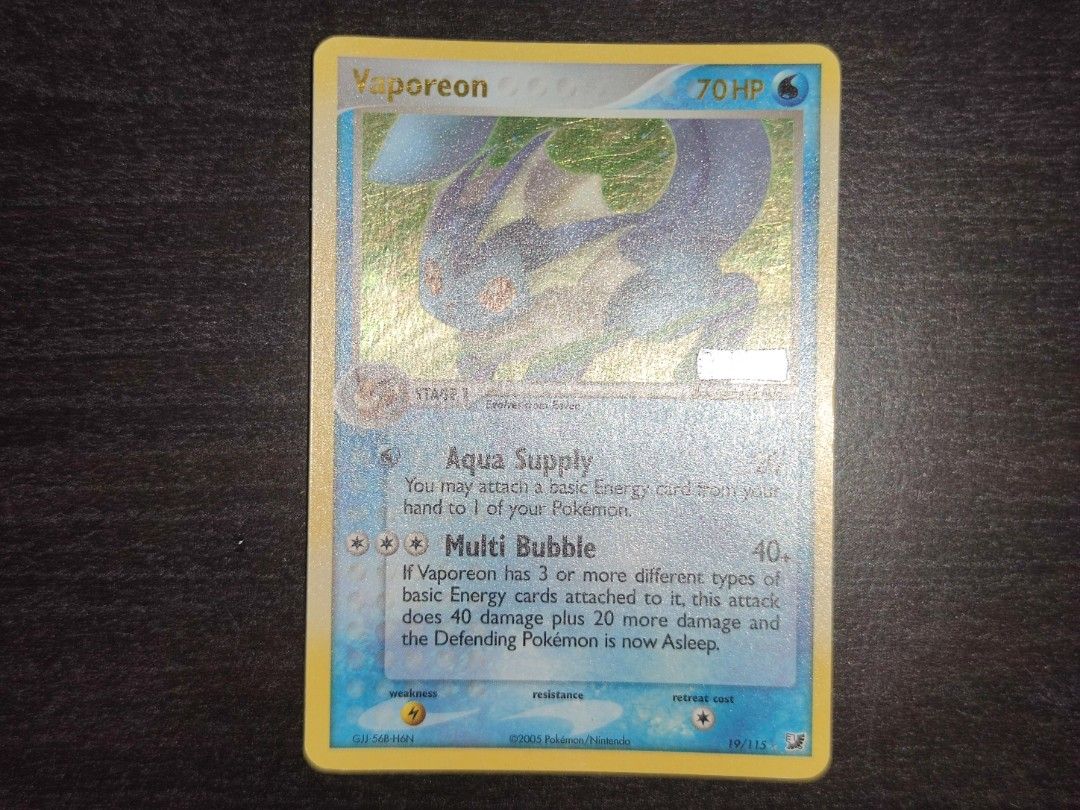 VAPOREON HOLO 19/115 シャワーズ 英語版 ポケットモンスター 【公式通販】