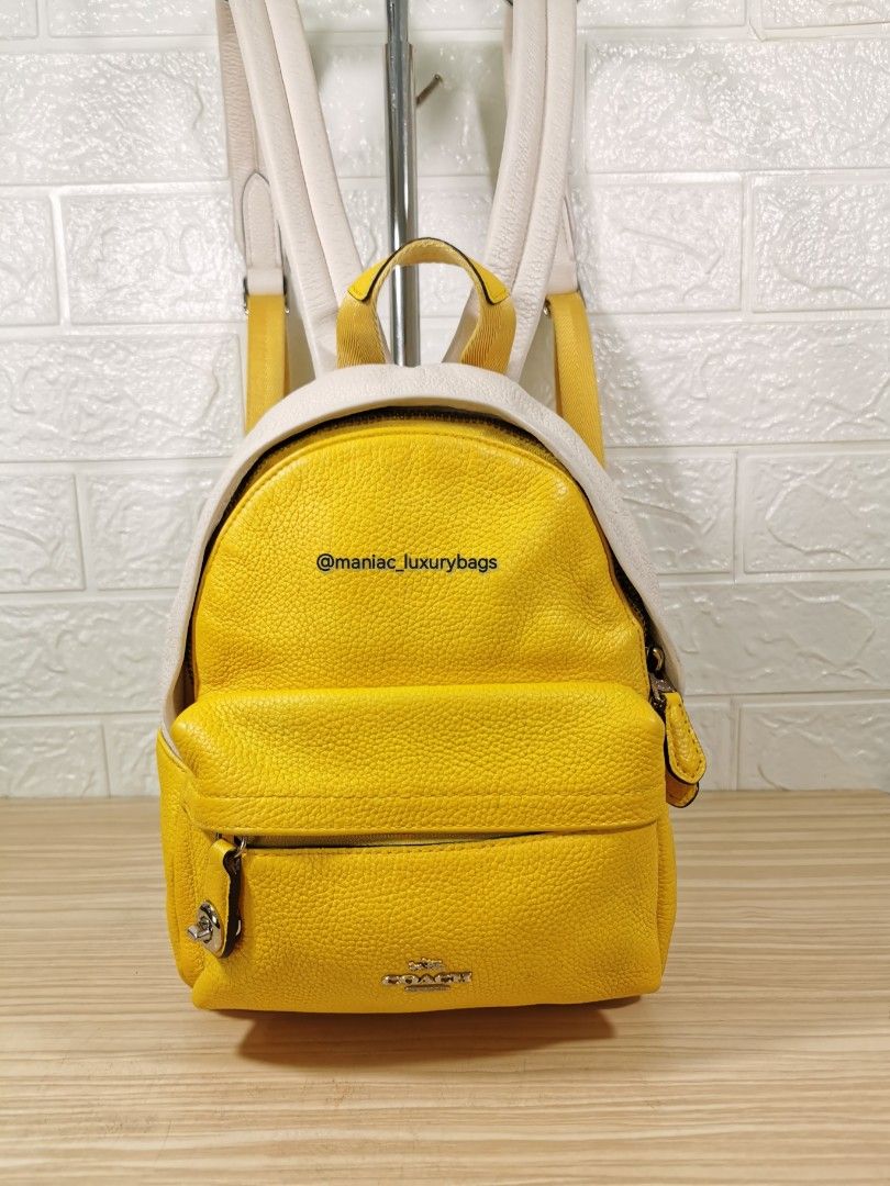 coach campus backpack yellow Court In Signature Canvas it helps to keep bags out of landfills and reduces our impact on the environmentpart of our commitment to doing better for the planet (and all of us) Preloved Backpack COACH *Mini Campus