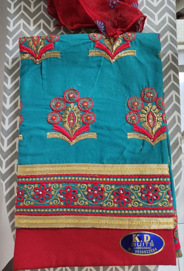 Unstitched punjabi suit sales