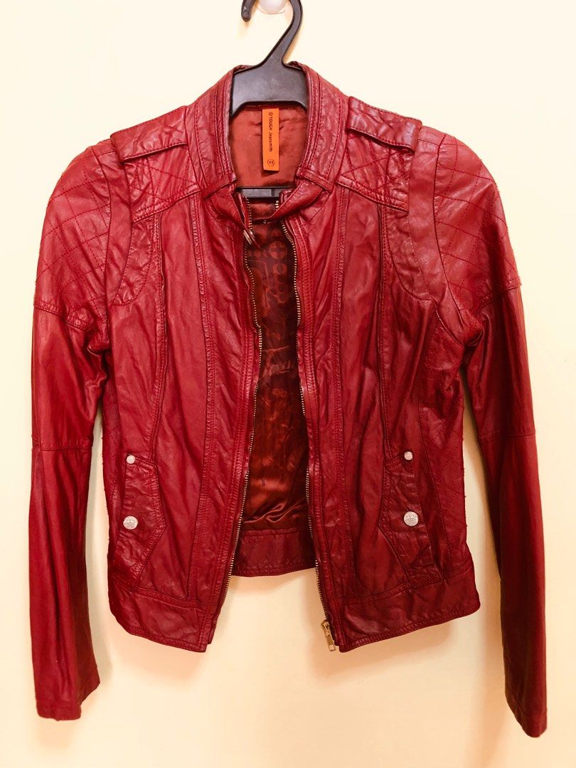 WOMENS LEATHER JACKET SMALL on Carousell
