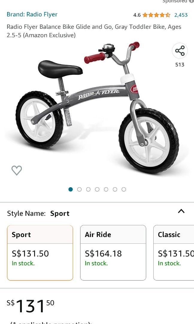 Radio Flyer Balance Bike Babies Kids Going Out Other Babies