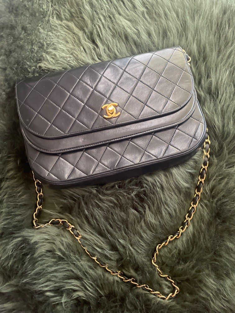 RARE Chanel Vintage Double Flap Bag, Luxury, Bags & Wallets on