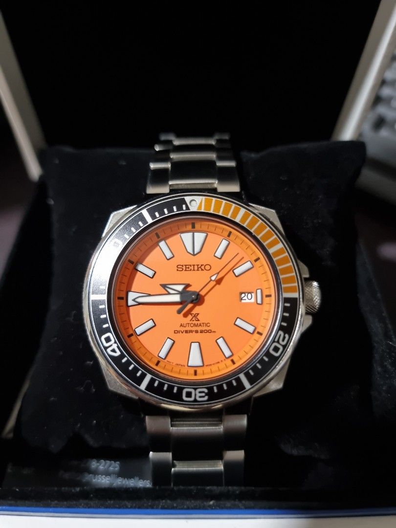 Sale Rare Seiko Orange Samurai SRPC07 SRPB97 Men s Fashion