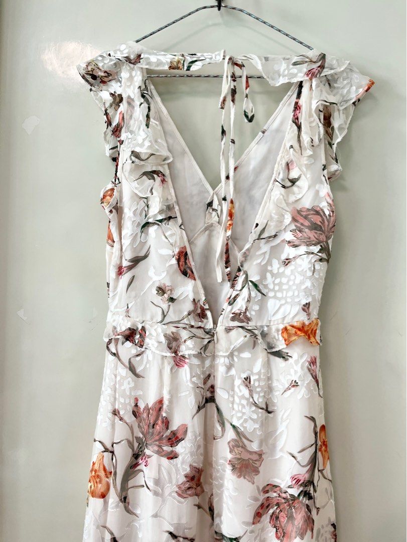 Reiss leila shop burnout dress