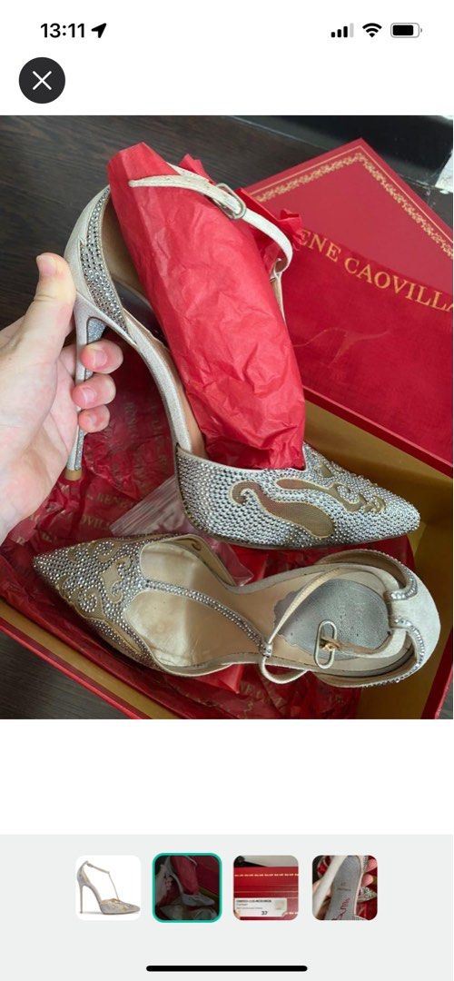 Rene caovilla sales red shoes