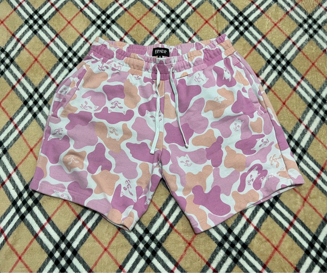 Ripndip pink camo shorts shop