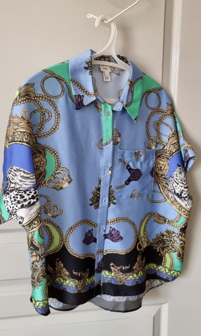 River island shop silk shirt