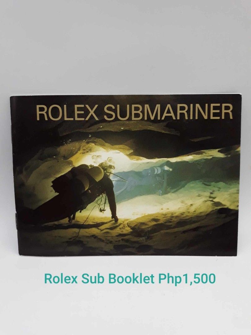 Rolex submariner booklet store