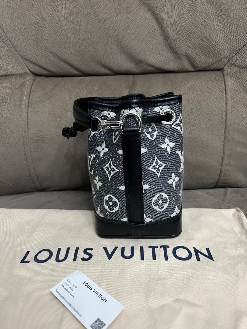 Replica Louis Vuitton NANO NOÉ Bag Monogram Jacquard Denim M46449