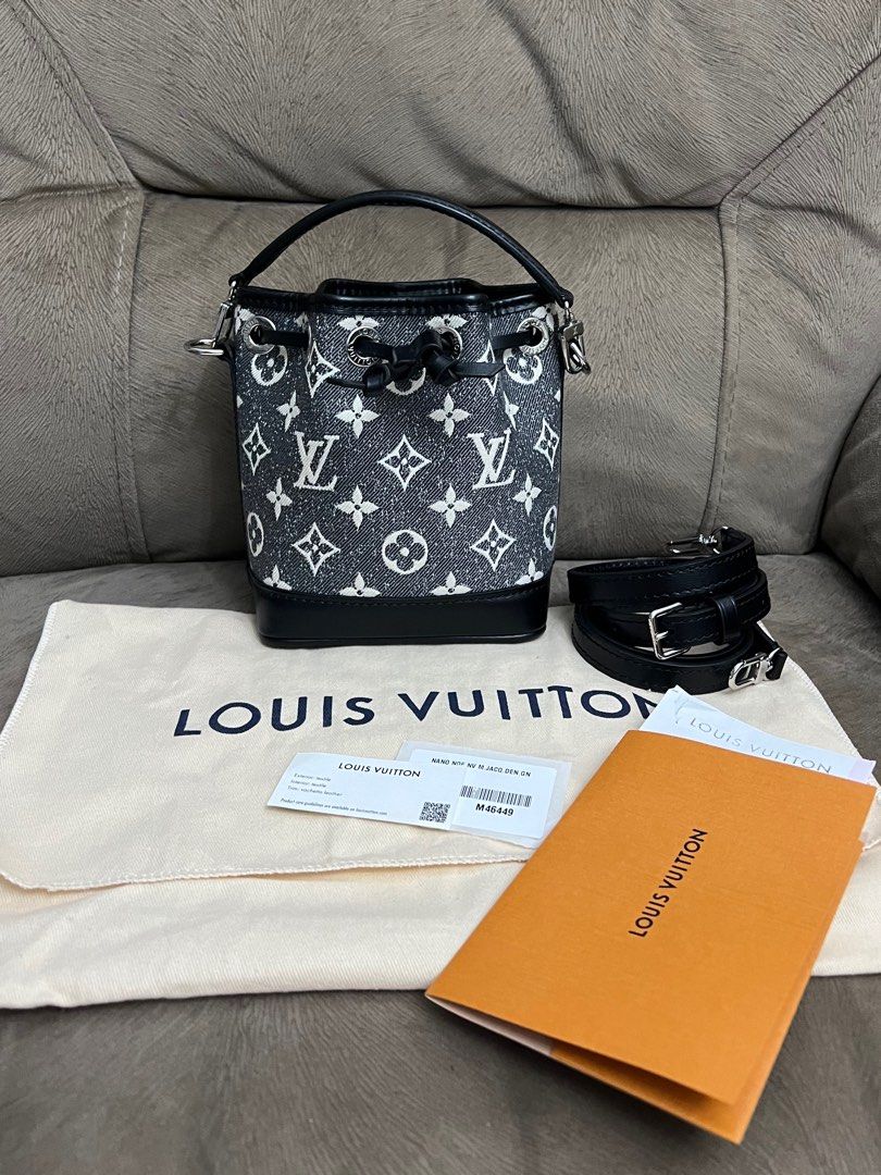 Louis Vuitton Monogram Jacquard Denim Nano Noe - Black Mini Bags