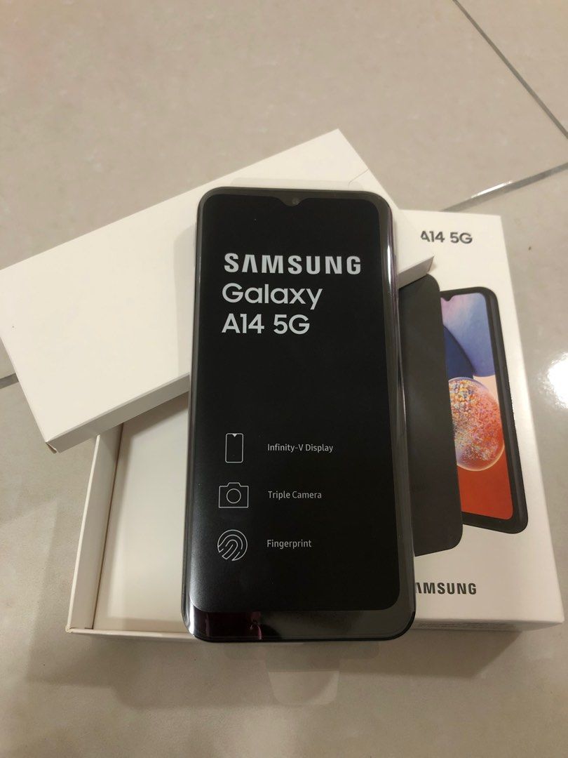 SAMSUNG GALAXY A14 5G Black 6GB + 128GB A146P, Mobile Phones & Gadgets,  Mobile Phones, Android Phones, Samsung on Carousell