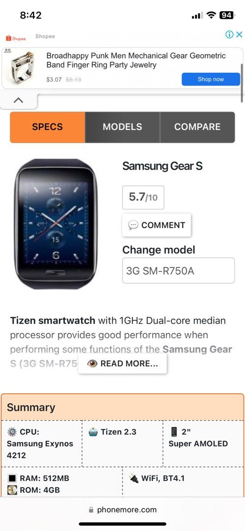 samsung gear r750 Mobile Phones Gadgets Wearables Smart
