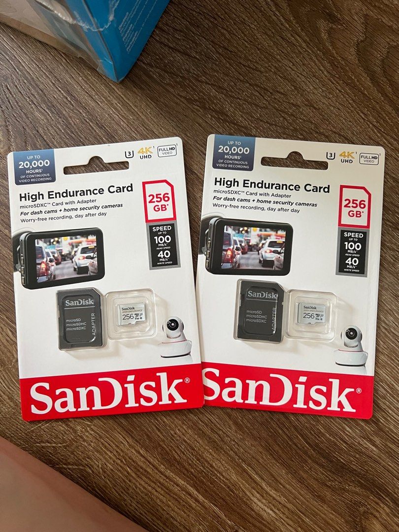 SanDisk High Endurance microSD 256gb, Mobile Phones & Gadgets, Mobile