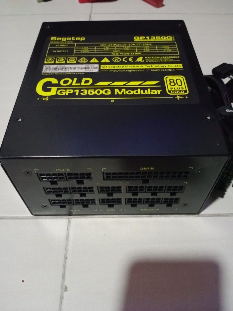 Segotep GP1350G gaming power supply, Computers & Tech, Parts