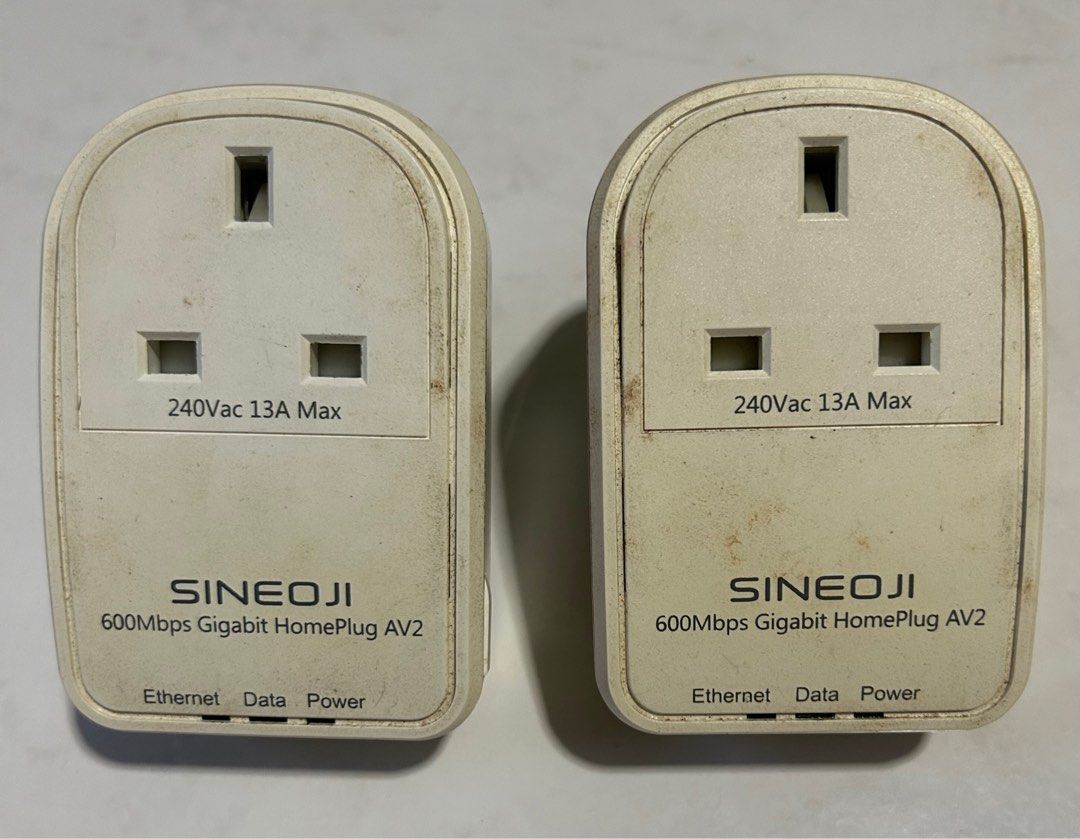 SINEOJI PL600EPG HomePlug AV2 Ethernet Adaptor, Computers & Tech, Parts ...