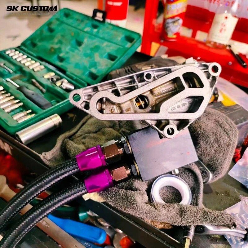 SK CUSTOM Oil Cooler Kit For BMW 1 Series E81 E82 3 Series E90 E92 E93