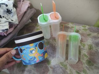 Small cup and popsicle molds set