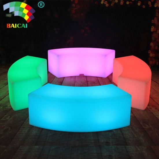 smart mini bar table /Event party led buffet illuminated highboy bar ...