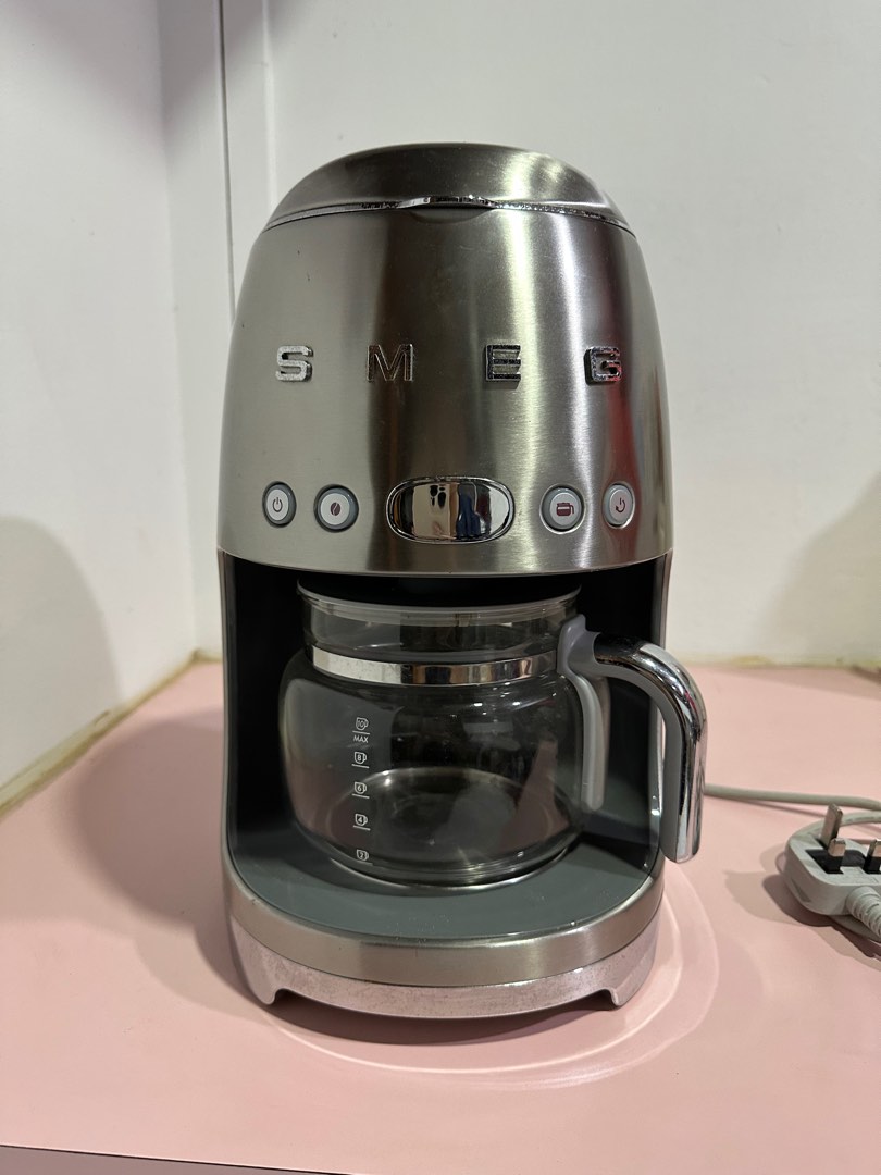 Smeg Drip Filter Coffee Machine Stainless Steel, TV & Home Appliances