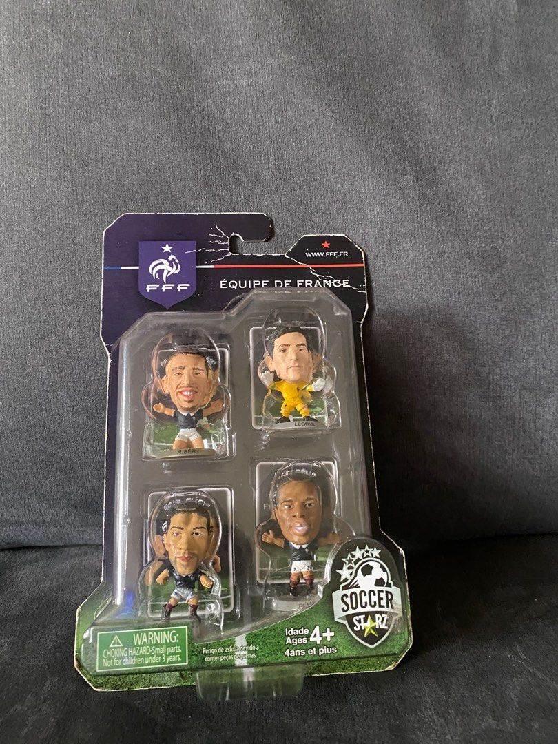 Small plastic football shop figures