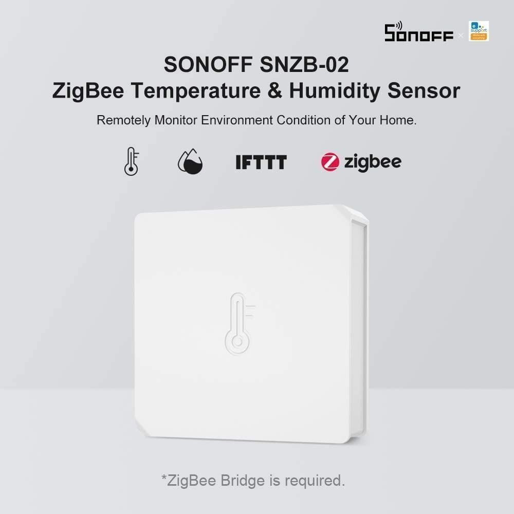 SONOFF SNZB 02 ZigBee Mini Indoor Temperature and Humidity Sensor
