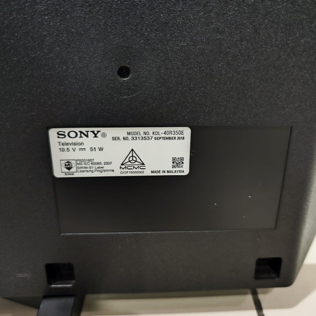 Sony 40 inches, TV & Home Appliances, TV & Entertainment, TV on Carousell