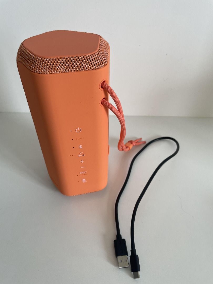 二手】Sony SRS-XE200(橘), 耳機及錄音音訊設備, 可攜式音響設備在旋轉拍賣