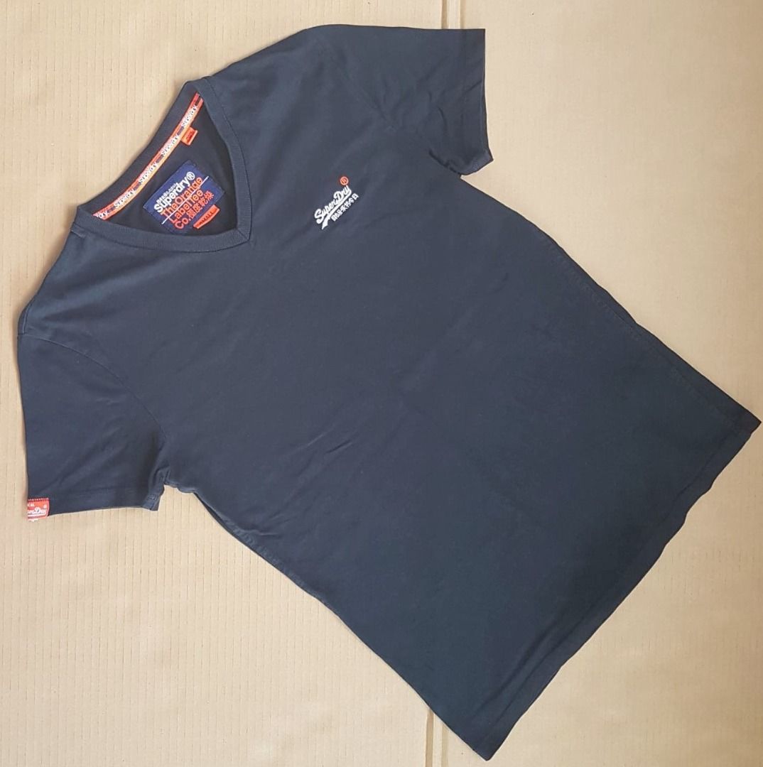 Superdry Designer Black T-Shirt, The Orange Tee Label, In-Vogue