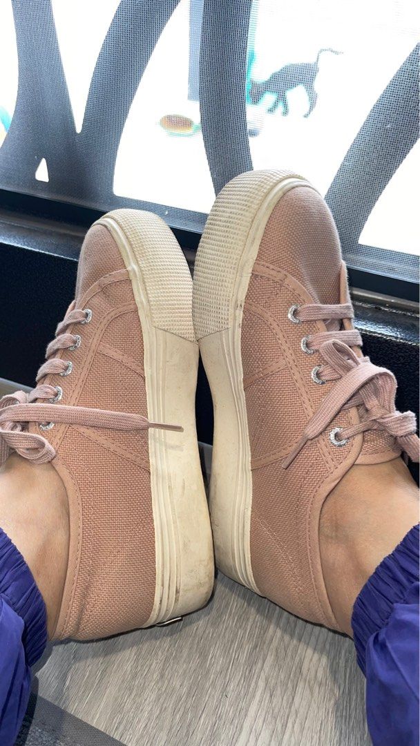 Superga rosse deals platform