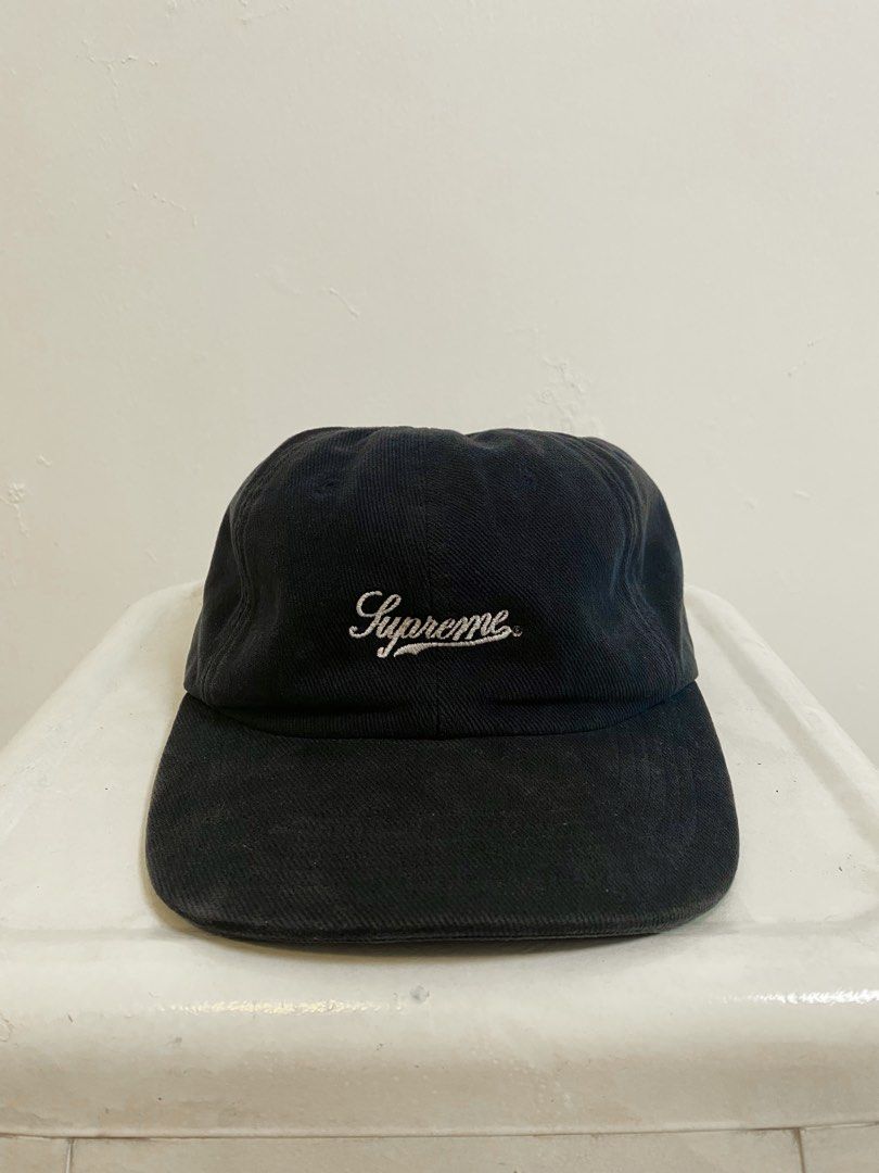 SUPREME script logo 6 panel hat