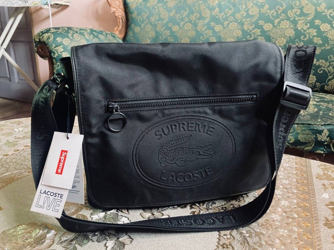 Supreme x 2025 lacoste messenger bag