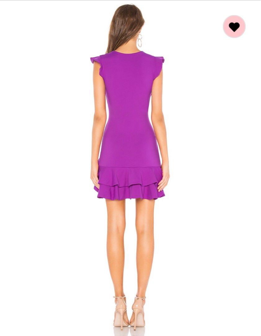 Susana monaco sleeveless ruffle hem on sale dress