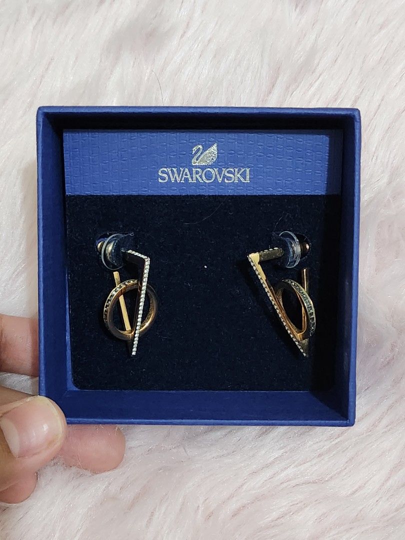 Swarovski Hero Triangle Pierced Earrings