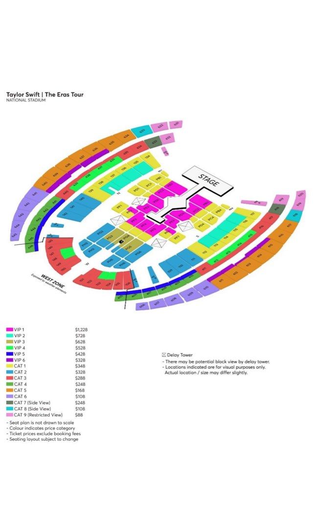 Taylor Swift concert tickets VIP 1 2 March 2024, Tickets & Vouchers