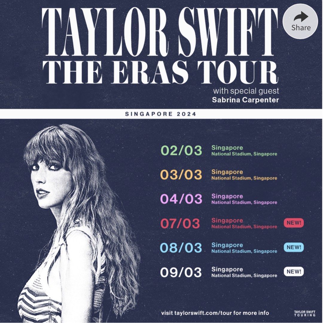 Taylor Swift VIP Tickets New Eras Tour Concert 2024 VIP 4 Exclusive